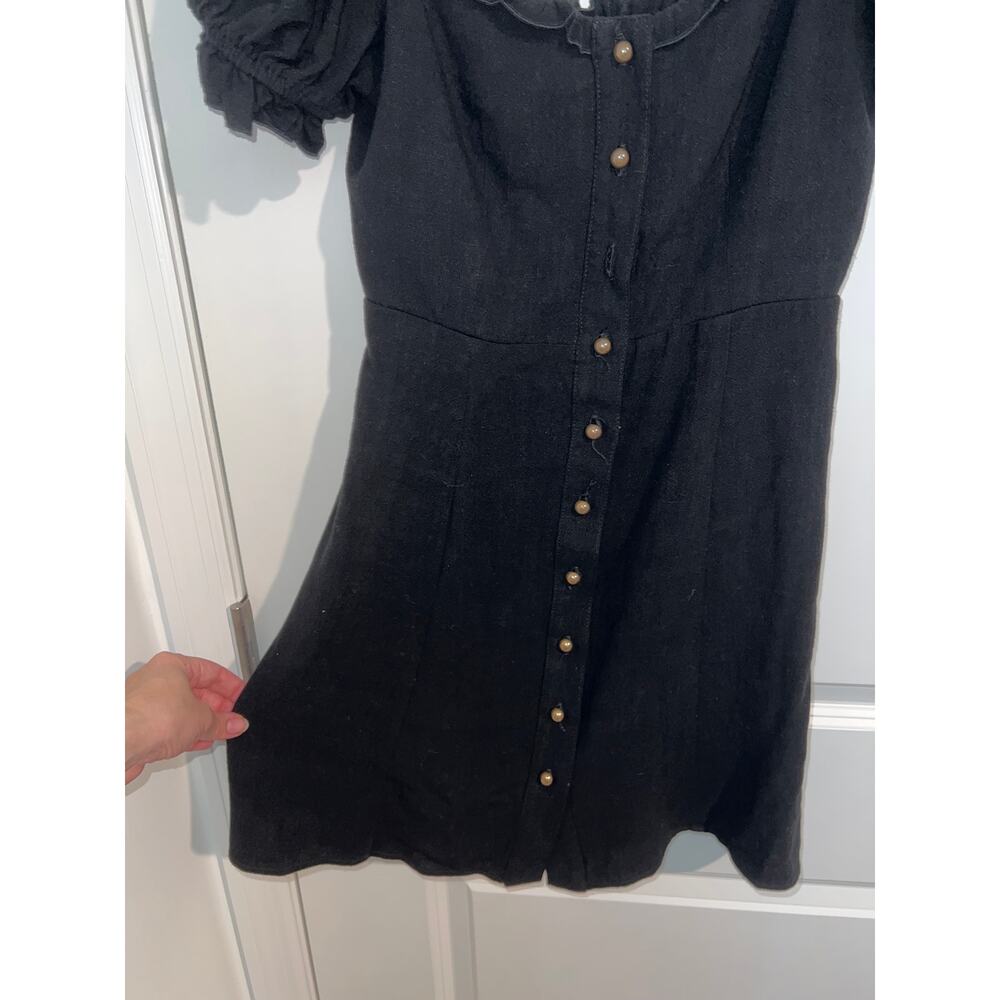 Show Me Your Mumu Black Button-Front Mini Dress – Size Small - Picture 2 of 7